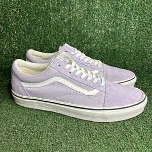 NEW Vans Old Skool Suede Canvas Skate Skater Sneaker Soft Lilac Mens Size 12.0